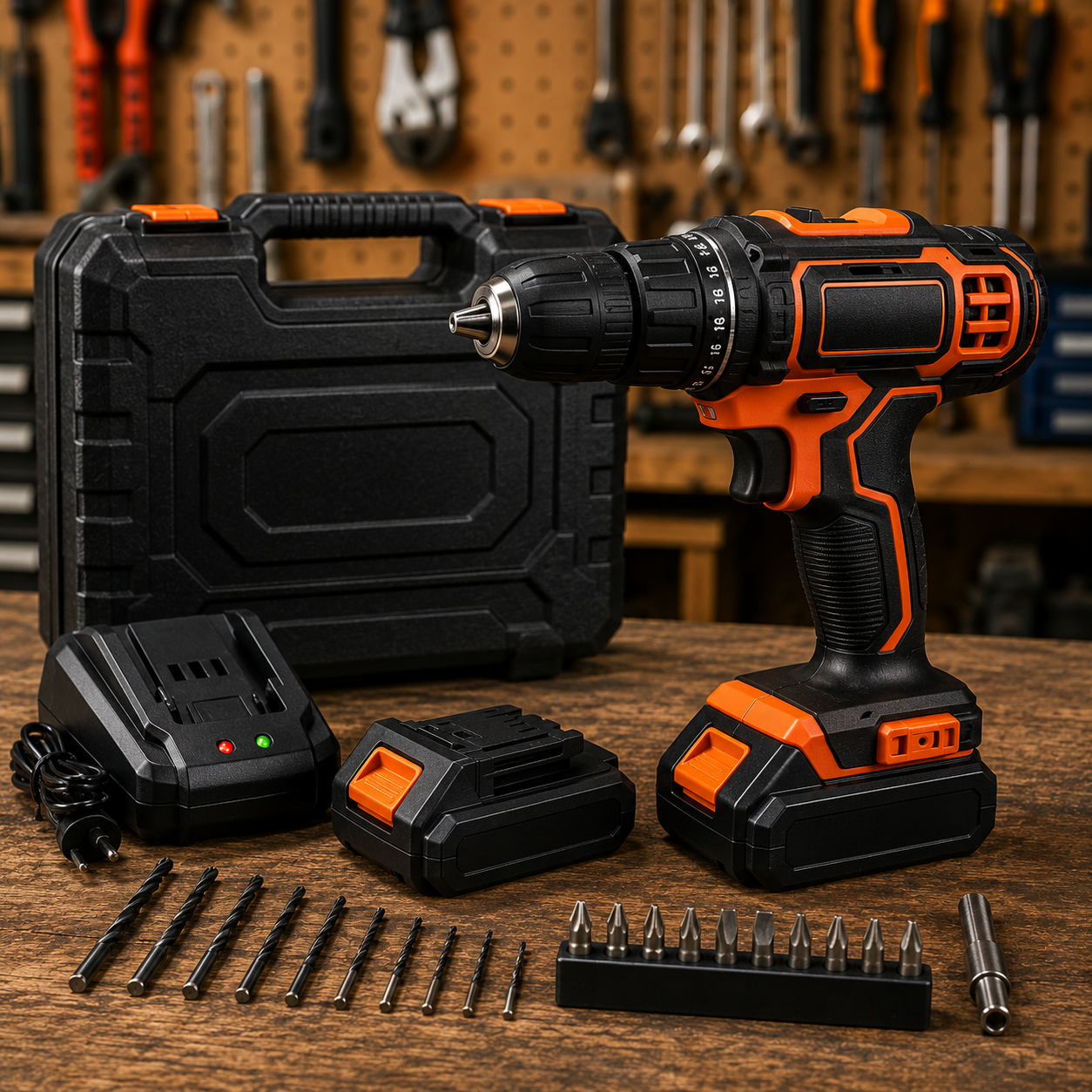 Cordless drill set