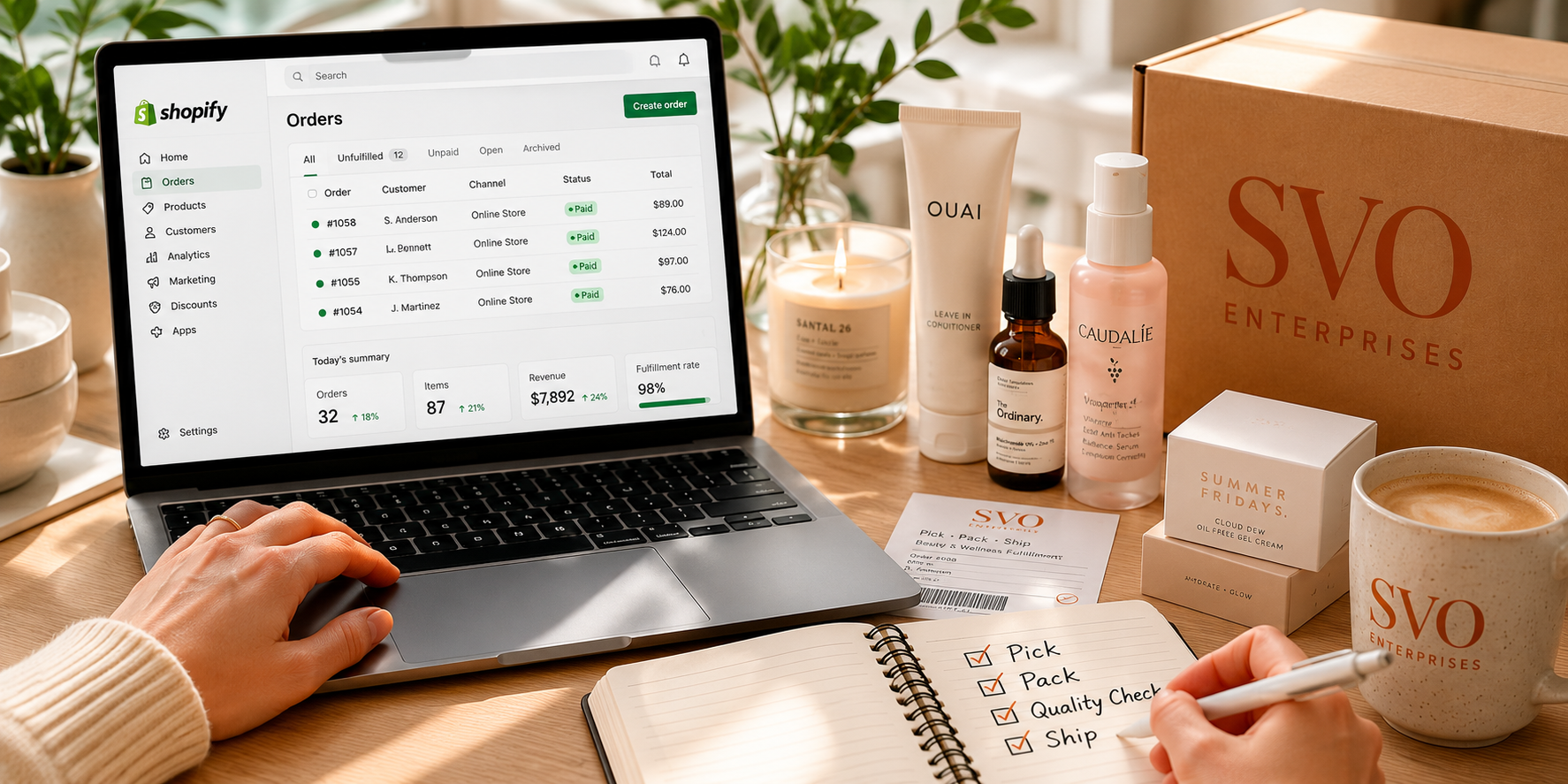 Shopify fulfillment services for beauty brands