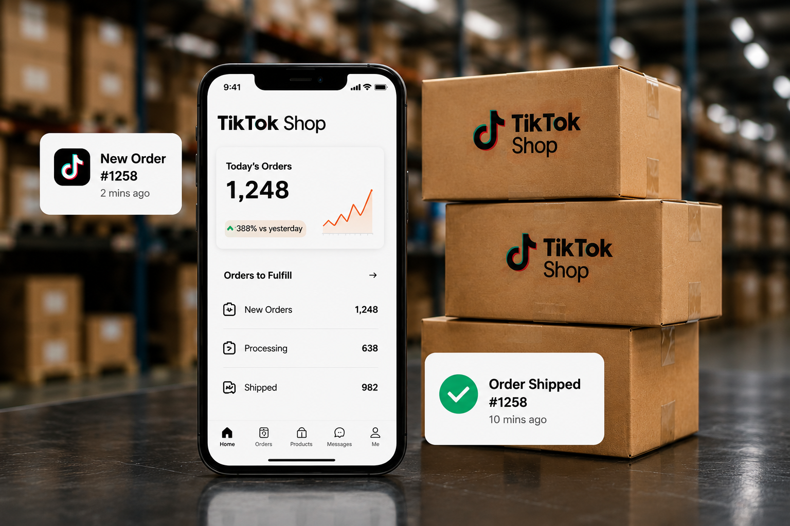 TikTok Shop fulfillment and ecommerce order processing by SVO Enterprises in Southern California